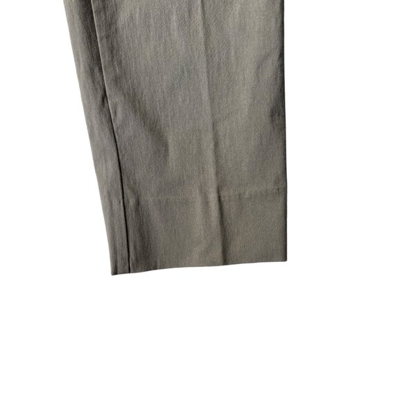 Zac & Rachel tan flat front khaki cropped stretchy pull on pants women's size 6 - Picture 5 of 6